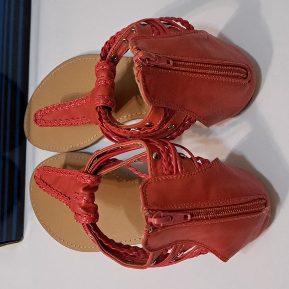 New Women's if Carrini Thong Sandals Coral color Sz 7.5 - Picture 3 of 8